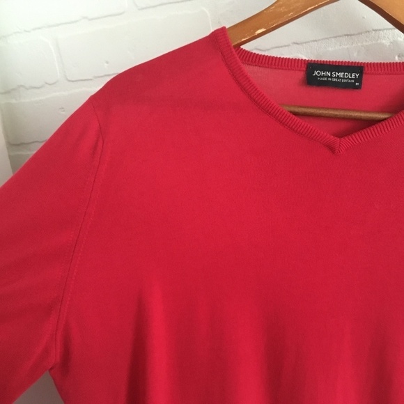 John Smedley Knit Sweater Old money Minimalist Preppy Club preppy Cotton M - Picture 7 of 12